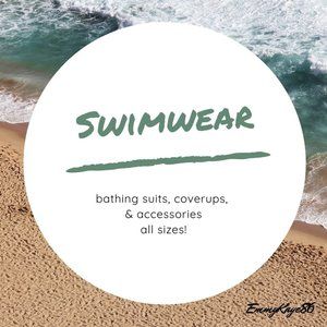 swimwear: coverups, bathing suits, all sizes